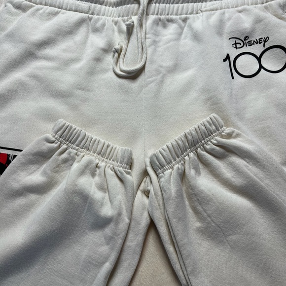 Disney 100 Yr XXL White Track Jogger Pants NWOT - Picture 3 of 12